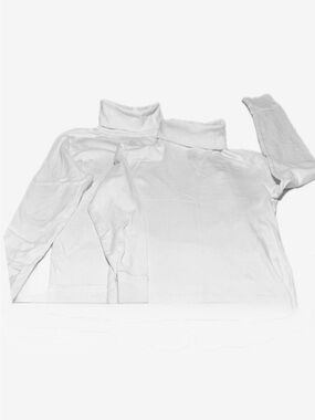 2 Classic Karen Scott White Long Sleeve Cotton Turtlenecks Size Women’s Medium